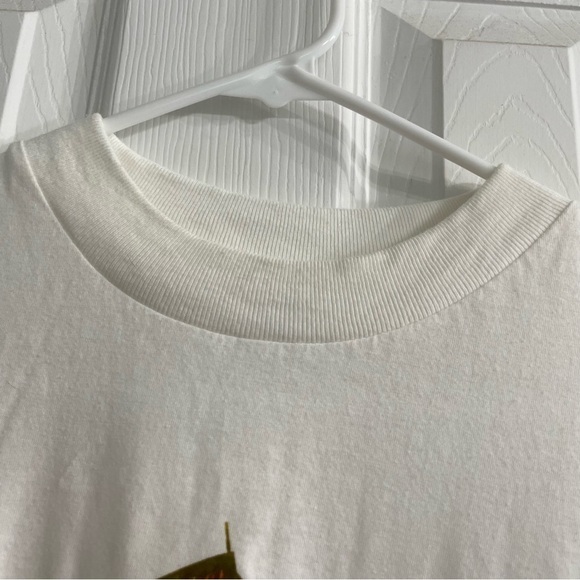 VTG | Vintage Metallic Cancun Mexico Sailboat Mock Neck Graphic Tee Shirt | XL - Picture 3 of 8